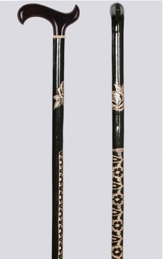 baston çeşitleri osmanlı motif işlemeli oyma baston modeli OYM05