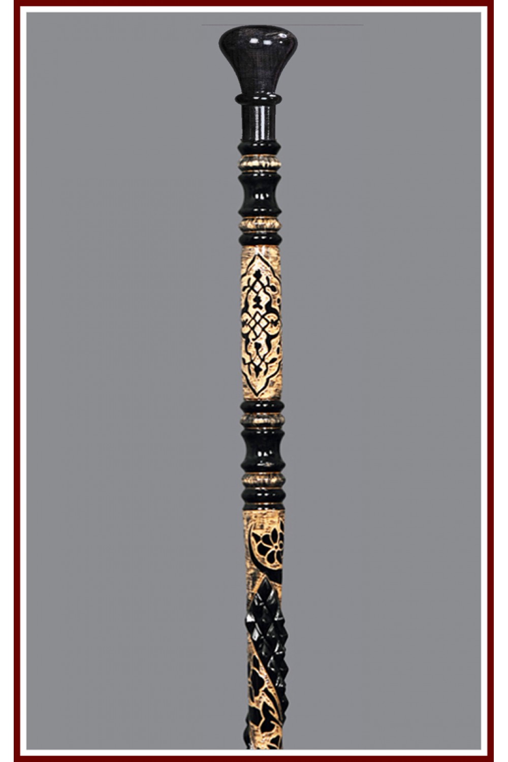Özel Asa Baston Osmanlı Motif İşlemeli Devrek baston ÖZL011